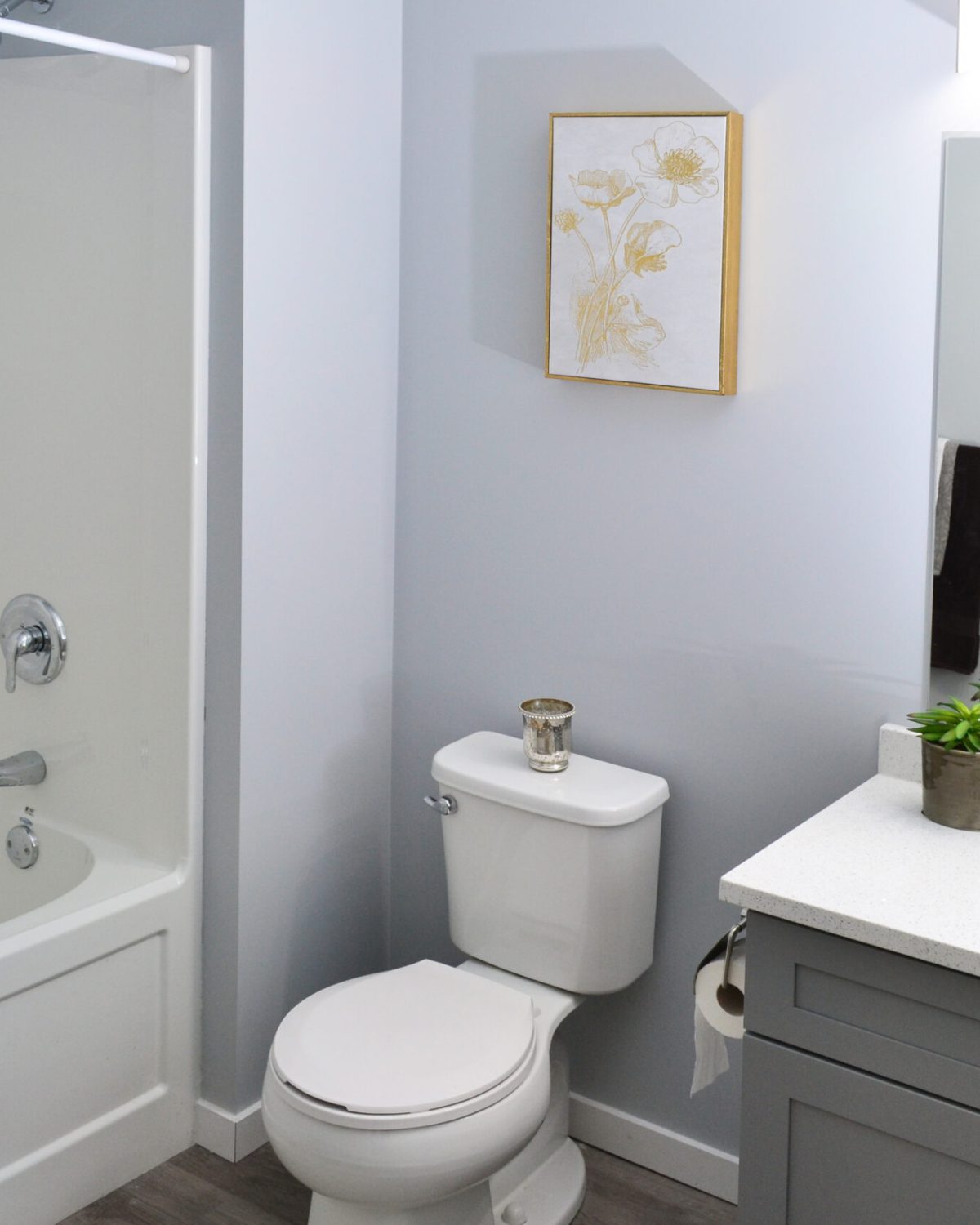 Washroom with Granite Vanity